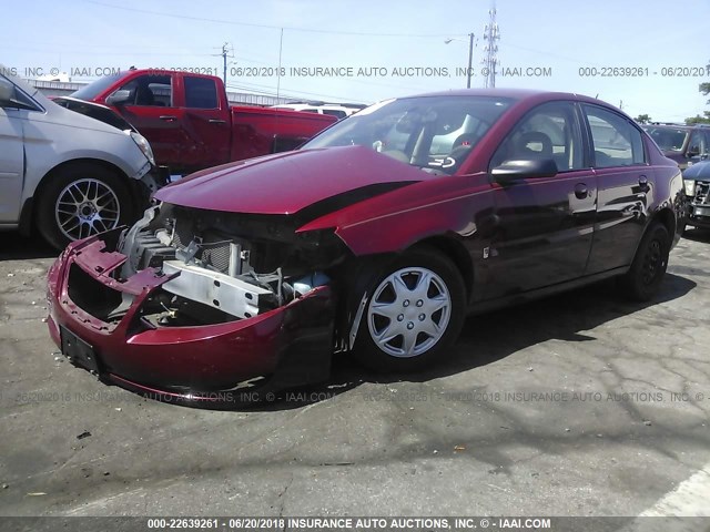 1G8AJ55F17Z160173 - 2007 SATURN ION LEVEL 2 BURGUNDY photo 2