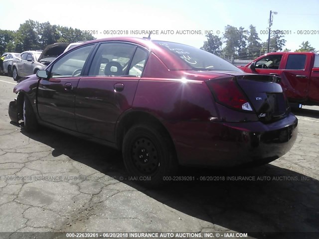 1G8AJ55F17Z160173 - 2007 SATURN ION LEVEL 2 BURGUNDY photo 3