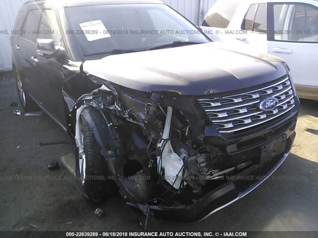 1FM5K7F86GGB06584 - 2016 FORD EXPLORER LIMITED BLACK photo 6