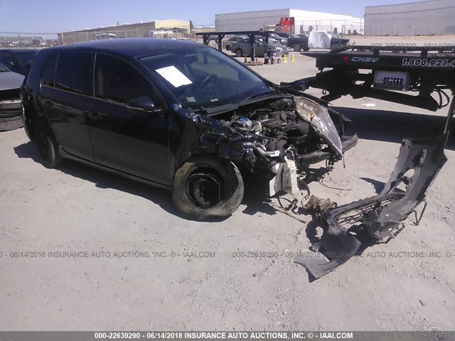 WVWDB7AJ5CW315857 - 2012 VOLKSWAGEN GOLF Dark Blue photo 1