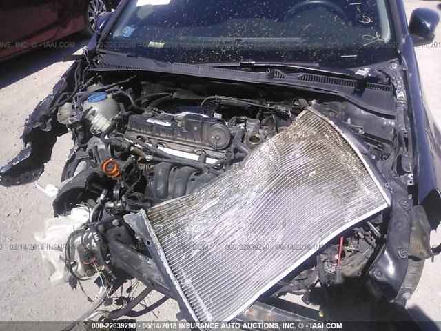 WVWDB7AJ5CW315857 - 2012 VOLKSWAGEN GOLF Dark Blue photo 10