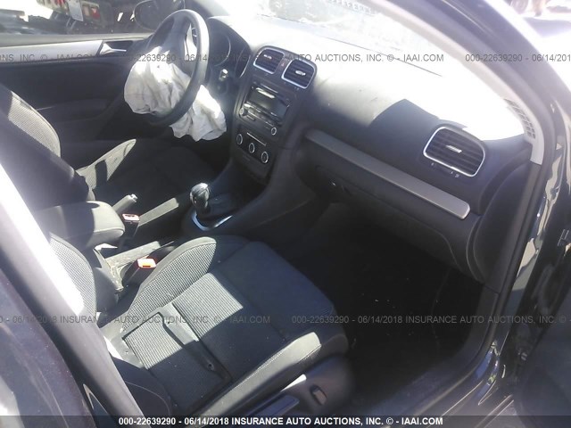 WVWDB7AJ5CW315857 - 2012 VOLKSWAGEN GOLF Dark Blue photo 5