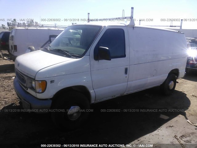 1FTNE24L8XHA90050 - 1999 FORD ECONOLINE E250 VAN WHITE photo 2