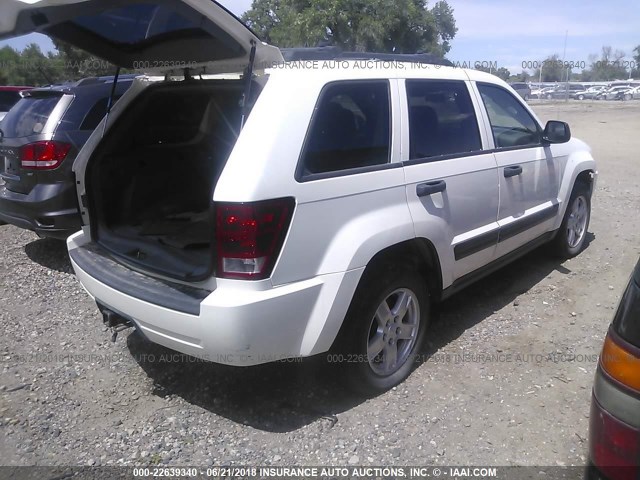 1J4GR48K65C693674 - 2005 JEEP GRAND CHEROKEE LAREDO/COLUMBIA/FREEDOM 白色 照片 4