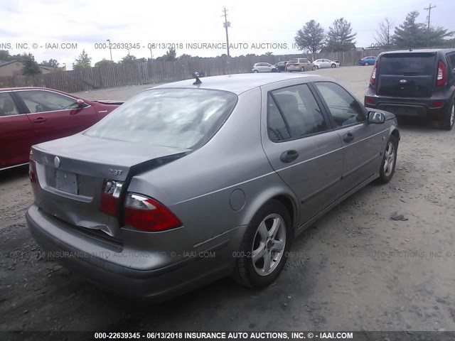 YS3ED49A943503908 - 2004 SAAB 9-5 ARC GRAY photo 4