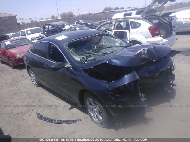 1G1ZB5ST7GF351056 - 2016 CHEVROLET MALIBU LS BLUE photo 1