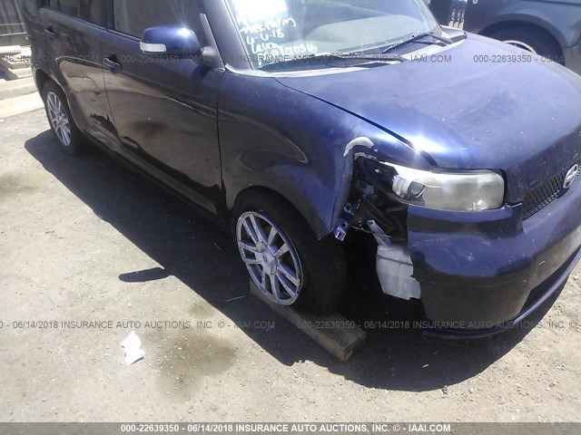 JTLKE50E181041380 - 2008 TOYOTA SCION XB ლურჯი ფოტო 6