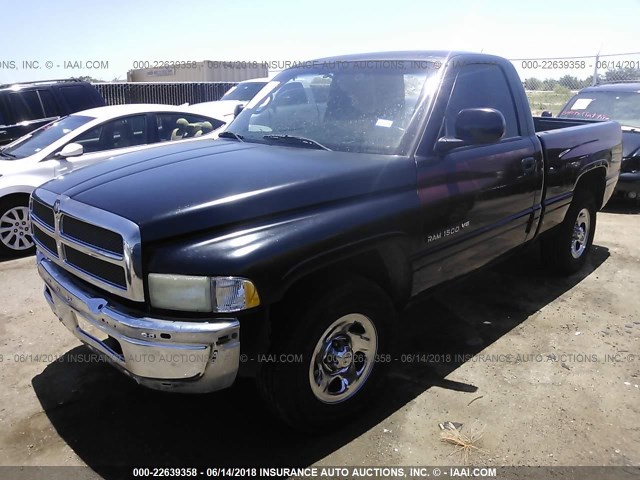 1B7HC16X4YS581829 - 2000 DODGE RAM 1500 MAROON photo 2