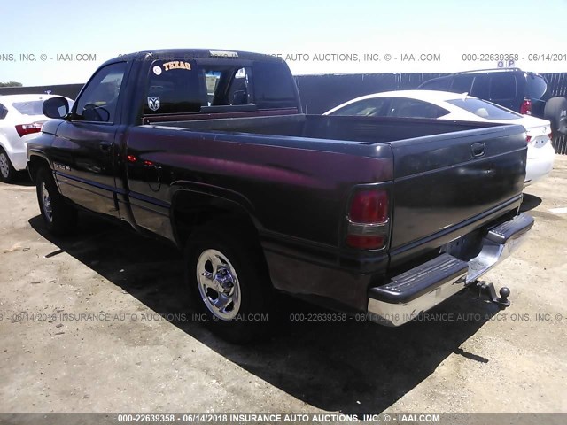 1B7HC16X4YS581829 - 2000 DODGE RAM 1500 MAROON photo 3