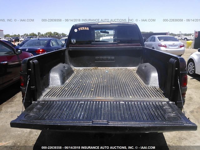 1B7HC16X4YS581829 - 2000 DODGE RAM 1500 MAROON photo 8