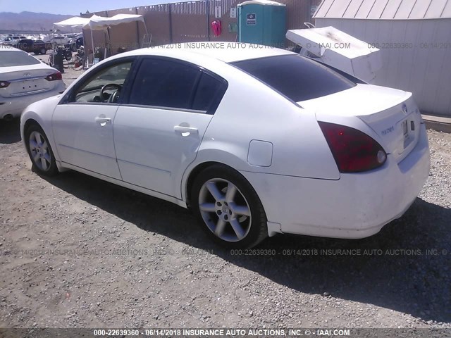 1N4BA41E05C814829 - 2005 NISSAN MAXIMA SE/SL WHITE photo 3