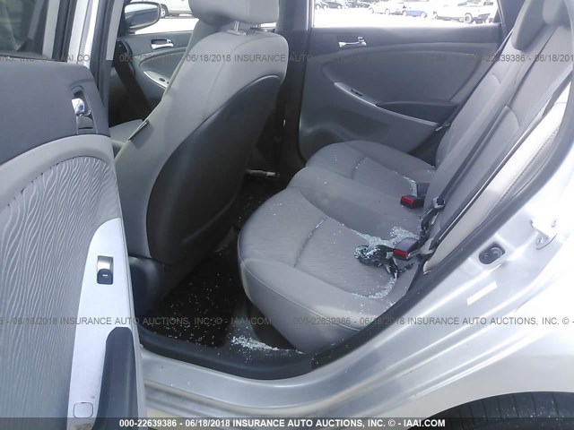 KMHCU4AE0DU461311 - 2013 HYUNDAI ACCENT GLS/SE GRAY photo 8