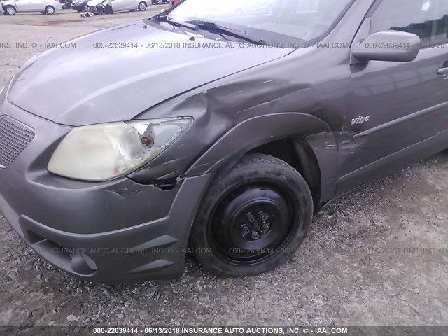 5Y2SL63825Z439238 - 2005 PONTIAC VIBE GRAY photo 6