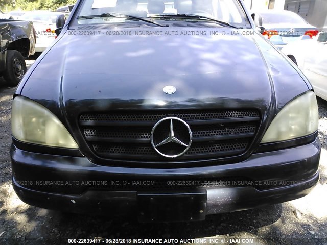 4JGAB54E2YA162392 - 2000 MERCEDES-BENZ ML 320 BLACK photo 6