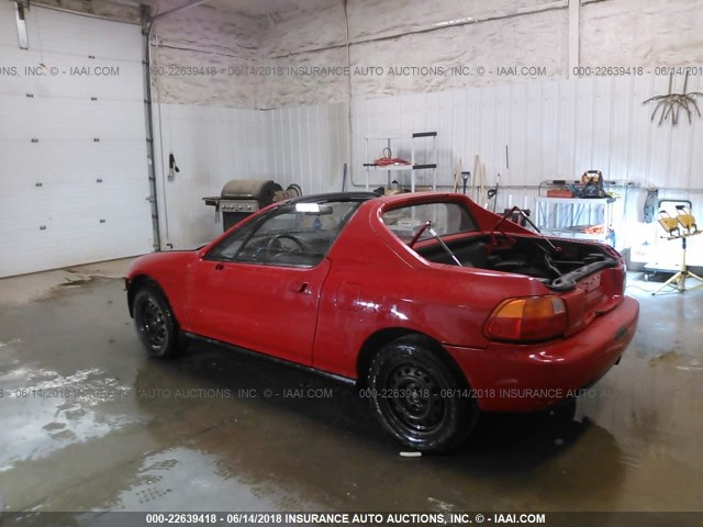 JHMEH616XRS004111 - 1994 HONDA CIVIC DEL SOL SI RED photo 3