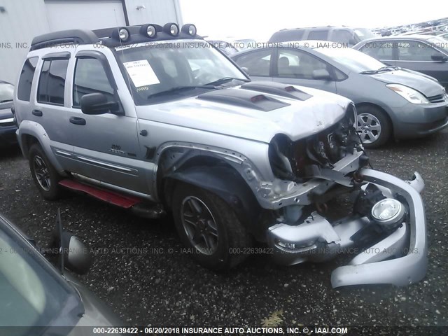 1J4GL38K93W533280 - 2003 JEEP LIBERTY RENEGADE SILVER photo 1