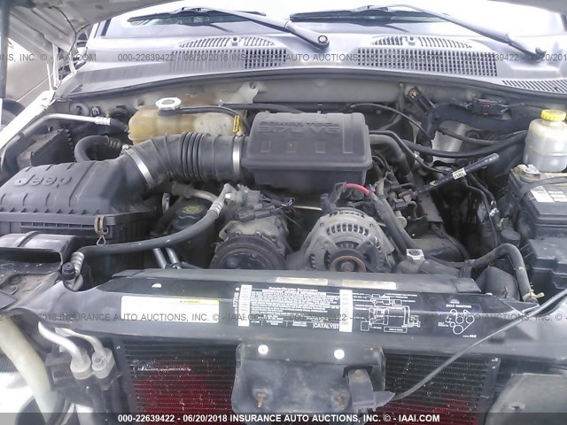 1J4GL38K93W533280 - 2003 JEEP LIBERTY RENEGADE SILVER photo 10