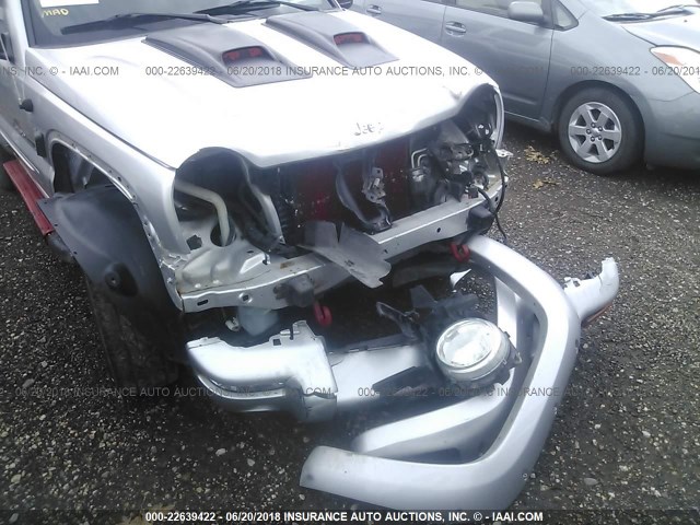 1J4GL38K93W533280 - 2003 JEEP LIBERTY RENEGADE SILVER photo 6