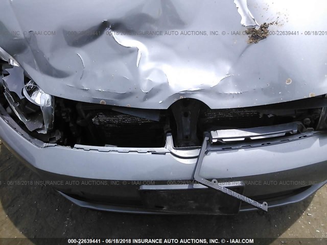 WVWAB7AJ2CW096536 - 2012 VOLKSWAGEN GOLF GRAY photo 6