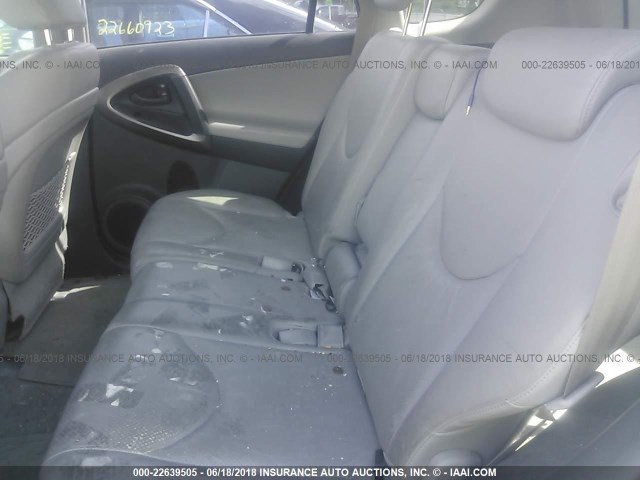 JTMDK4DV5AD010560 - 2010 TOYOTA RAV4 LIMITED SILVER photo 8