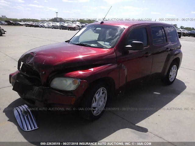 3GNCA13D48S707130 - 2008 CHEVROLET HHR LS MAROON photo 2