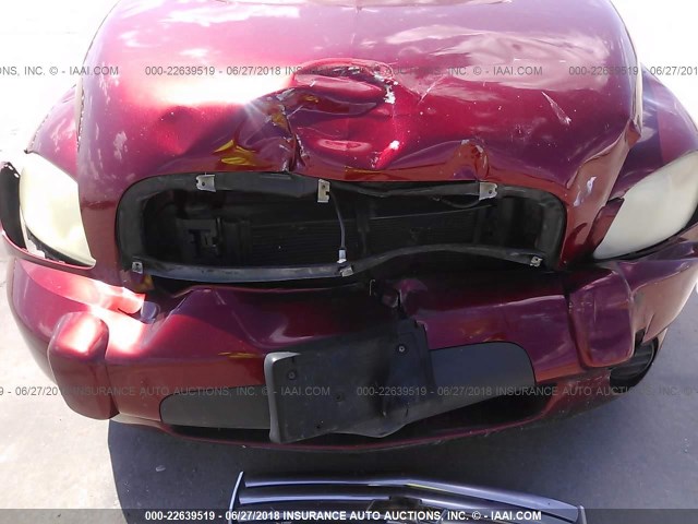 3GNCA13D48S707130 - 2008 CHEVROLET HHR LS MAROON photo 6