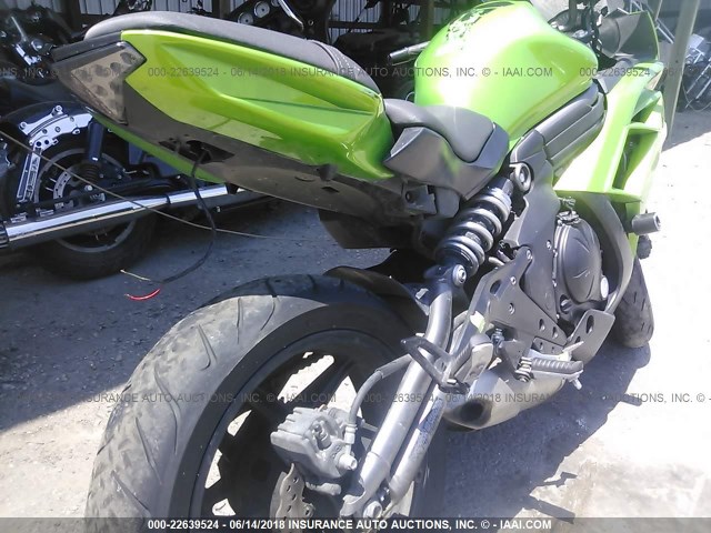 JKAEXEE18CDA06140 - 2012 KAWASAKI EX650 EC GREEN photo 4