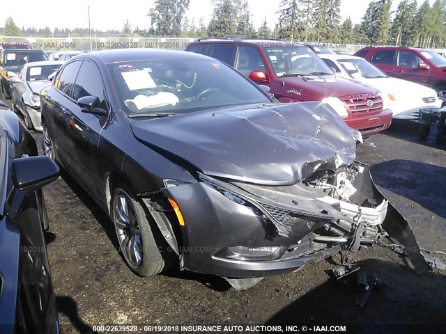 1C3CCCBG2FN516053 - 2015 CHRYSLER 200 S GRAY photo 1