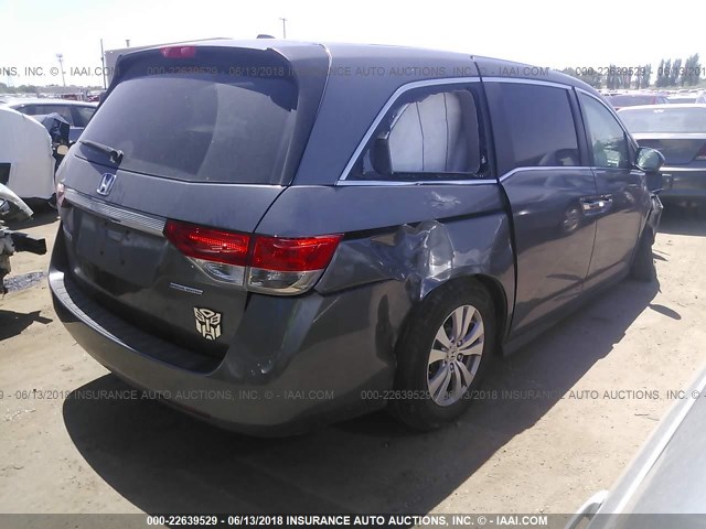 5FNRL5H31GB146266 - 2016 HONDA ODYSSEY SE GRAY photo 4