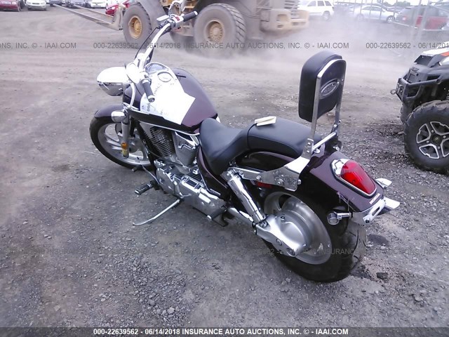 1HFSC55017A304471 - 2007 HONDA VTX1300 C MAROON photo 3