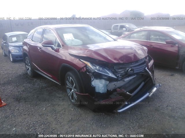 2T2ZZMCA2HC063588 - 2017 LEXUS RX 350/BASE/F SPORT RED photo 1