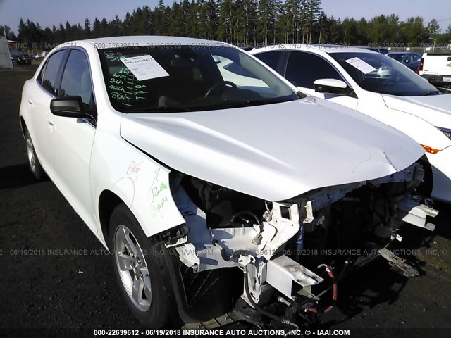 1G11A5SL1FF269841 - 2015 CHEVROLET MALIBU LS WHITE photo 1