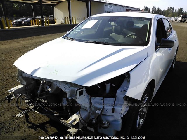 1G11A5SL1FF269841 - 2015 CHEVROLET MALIBU LS WHITE photo 2