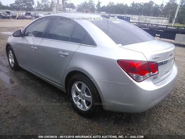 1G1PC5SB1F7114051 - 2015 CHEVROLET CRUZE LT SILVER photo 3