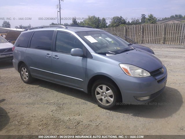 5TDZA22C94S014800 - 2004 TOYOTA SIENNA XLE/XLE LIMITED Light Blue photo 1