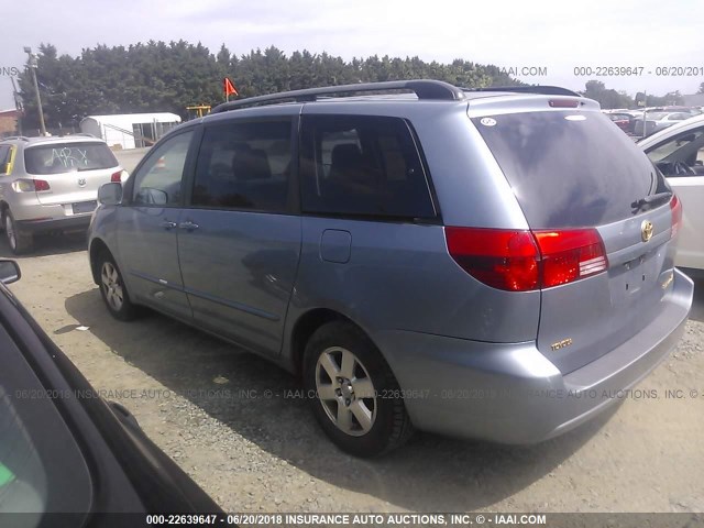 5TDZA22C94S014800 - 2004 TOYOTA SIENNA XLE/XLE LIMITED Light Blue photo 3