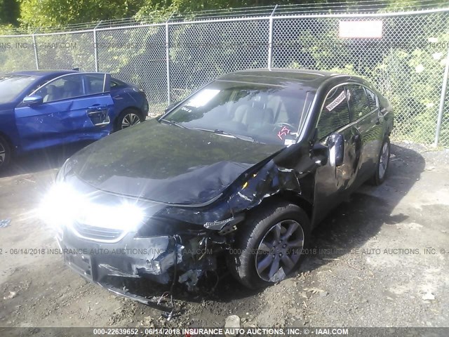 19UUA8F55DA015210 - 2013 ACURA TL TECH BLACK photo 2
