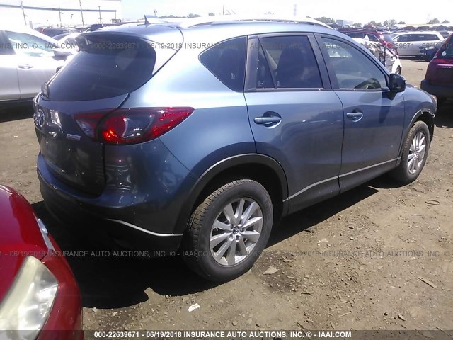 JM3KE4CY2G0831889 - 2016 MAZDA CX-5 TOURING BLUE photo 4