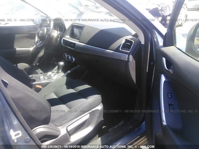 JM3KE4CY2G0831889 - 2016 MAZDA CX-5 TOURING BLUE photo 5