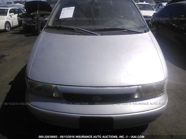 4N2DN1117VD853282 - 1997 NISSAN QUEST XE/GXE SILVER photo 6