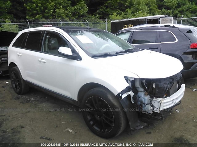 2FMDK3KCXBBB52630 - 2011 FORD EDGE LIMITED WHITE photo 1