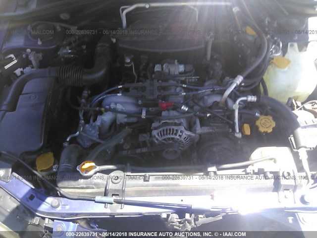 JF1SG656X4H755528 - 2004 SUBARU FORESTER 2.5XS Көк фото 10