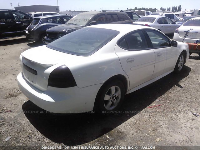 2G2WP552661118570 - 2006 PONTIAC GRAND PRIX WHITE photo 4