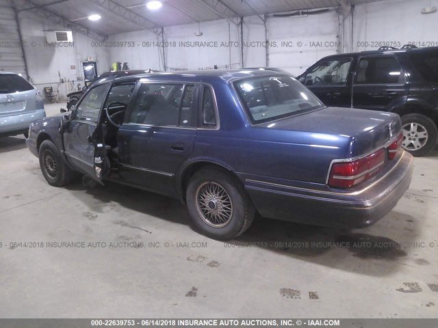 1LNLM9743RY790256 - 1994 LINCOLN CONTINENTAL EXECUTIVE BLUE photo 3