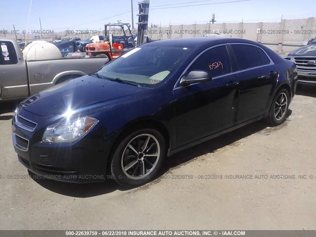 1G1ZB5E16BF388327 - 2011 CHEVROLET MALIBU LS ლურჯი ფოტო 2