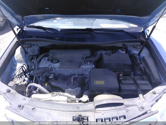 4T4BF1FK6CR207349 - 2012 TOYOTA CAMRY SE/LE/XLE Light Blue photo 10