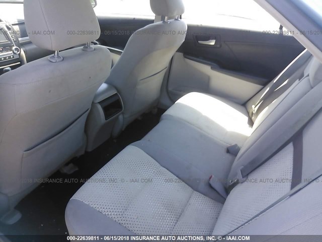 4T4BF1FK6CR207349 - 2012 TOYOTA CAMRY SE/LE/XLE Light Blue photo 8