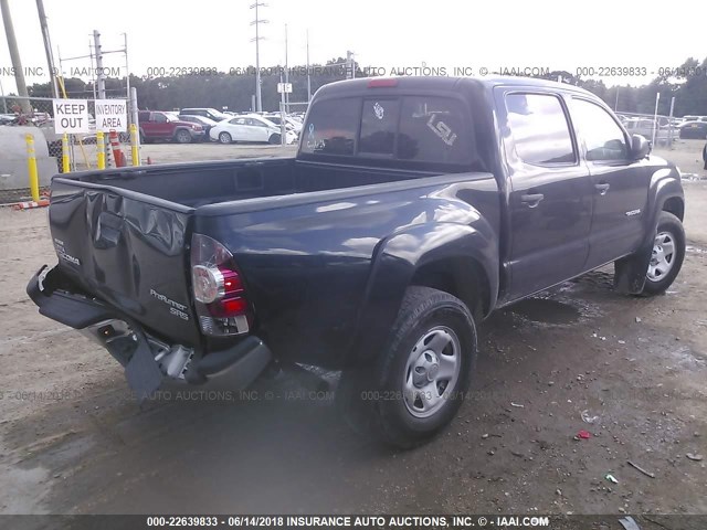 5TFJX4GN8BX003795 - 2011 TOYOTA TACOMA DOUBLE CAB 黑色 照片 4