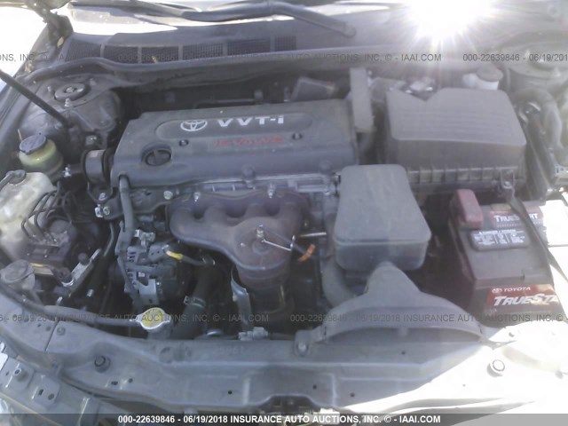 4T4BE46K38R026737 - 2008 TOYOTA CAMRY CE/LE/XLE/SE GRAY photo 10