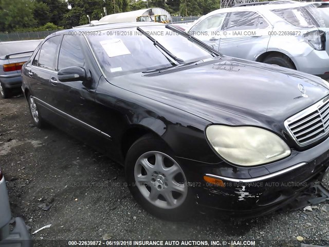 WDBNG75J42A241759 - 2002 MERCEDES-BENZ S 500 BLACK photo 1